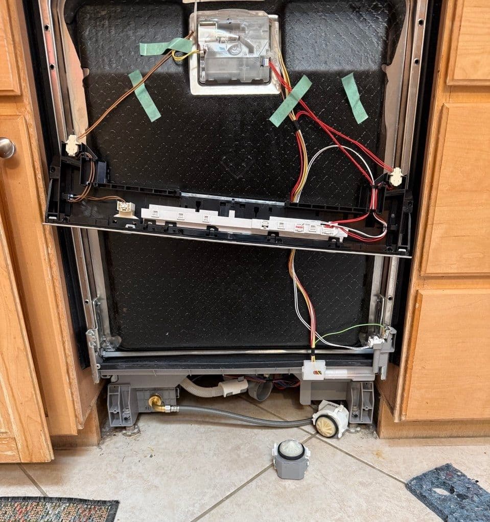 Completed dishwasher repair in Sherman Oaks by IP Tech Appliance Repair