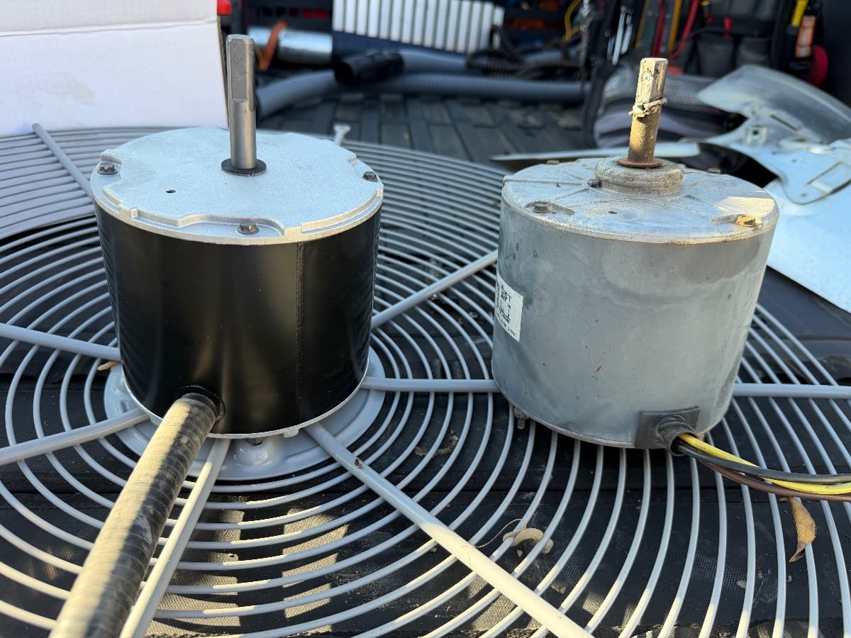 Carrier AC repair in West Hollywood, CA — job photo by Airmaker HVAC Inc.