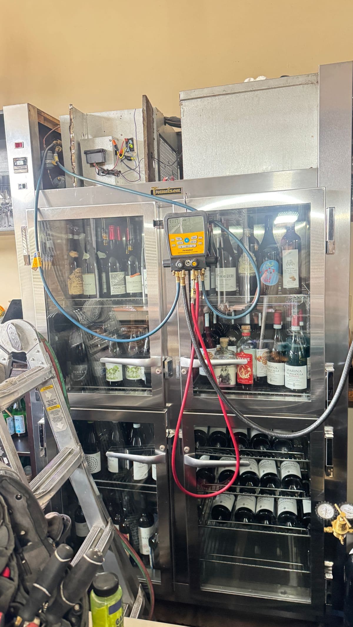 Traulsen commercial refrigerator repair in Silver Lake, CA — job photo by Techmeeting LLC Commercial Refrigeration Repair
