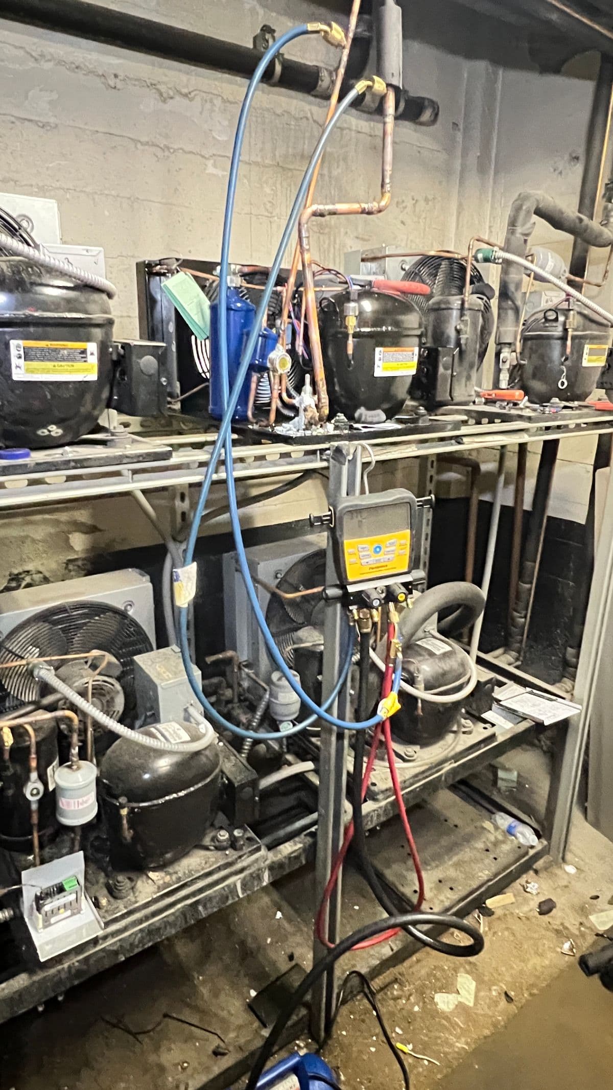 Copeland walk-in cooler repair service in Santa Monica, CA — job photo by TECHMEETING LLC COMMERCIAL REFRIGERATION REPAIR